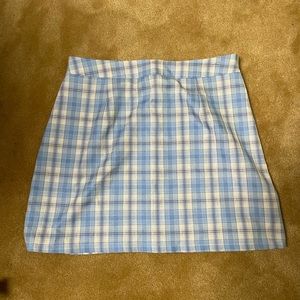 Romwe blue and white skirt